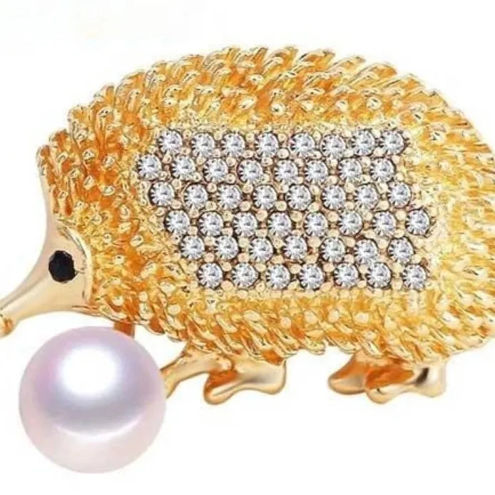 Luxury Hedgehog Brooch Classic Style Jewelry Gift for Men & Women