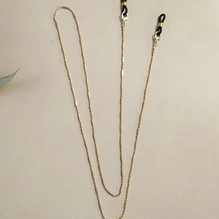 Silver Sparkling Zinc Alloy Geometric Glasses Chain Anti-Falling Cord Gift