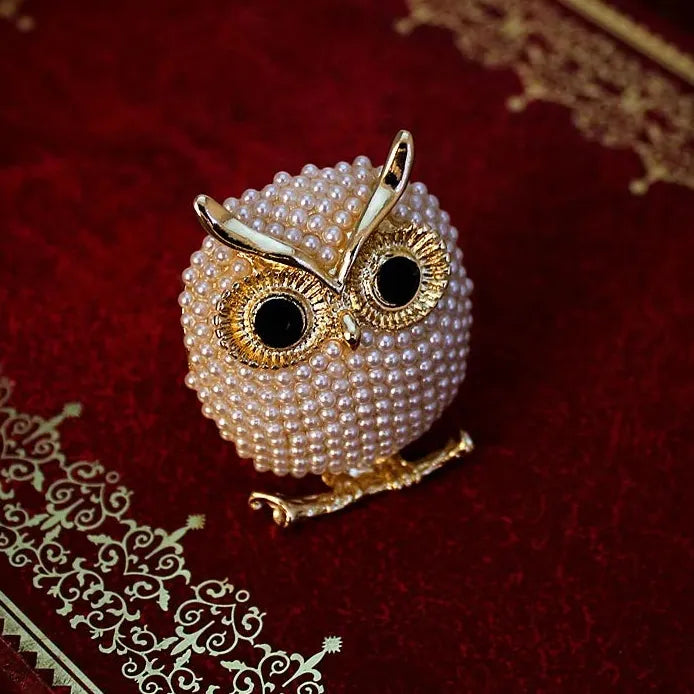 Classic Owl Brooch for Men Women Wedding Party Gift Accessory