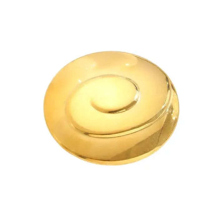 Minimalist Retro Stainless Steel Round Thread Vortex Brooch for Women Men