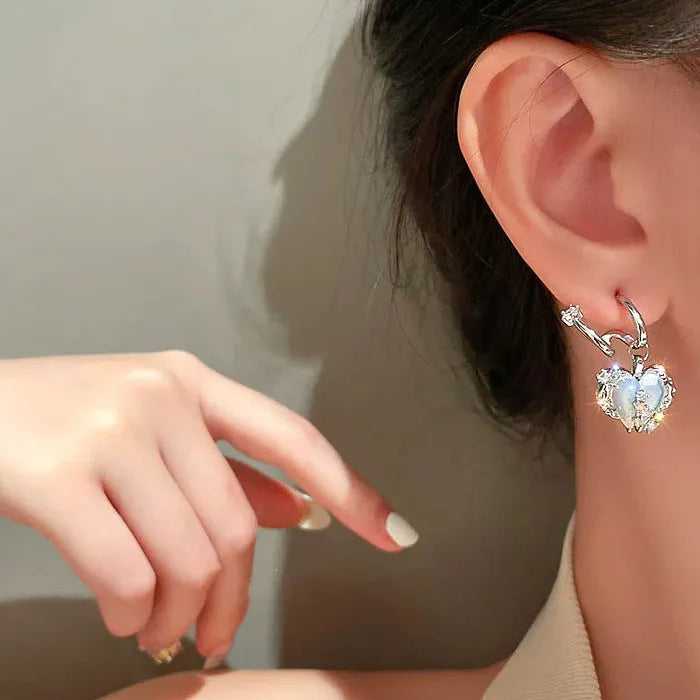 Korean Fashion Geometric Drop Earrings Women Zinc Alloy Jewelry