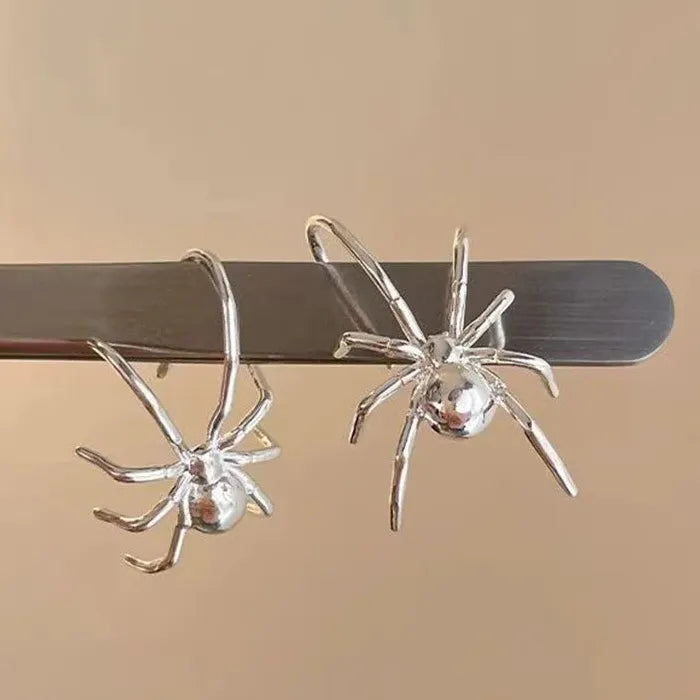 Vintage Gothic Spider Drop Earrings for Women Zinc Alloy Punk Jewelry Gift
