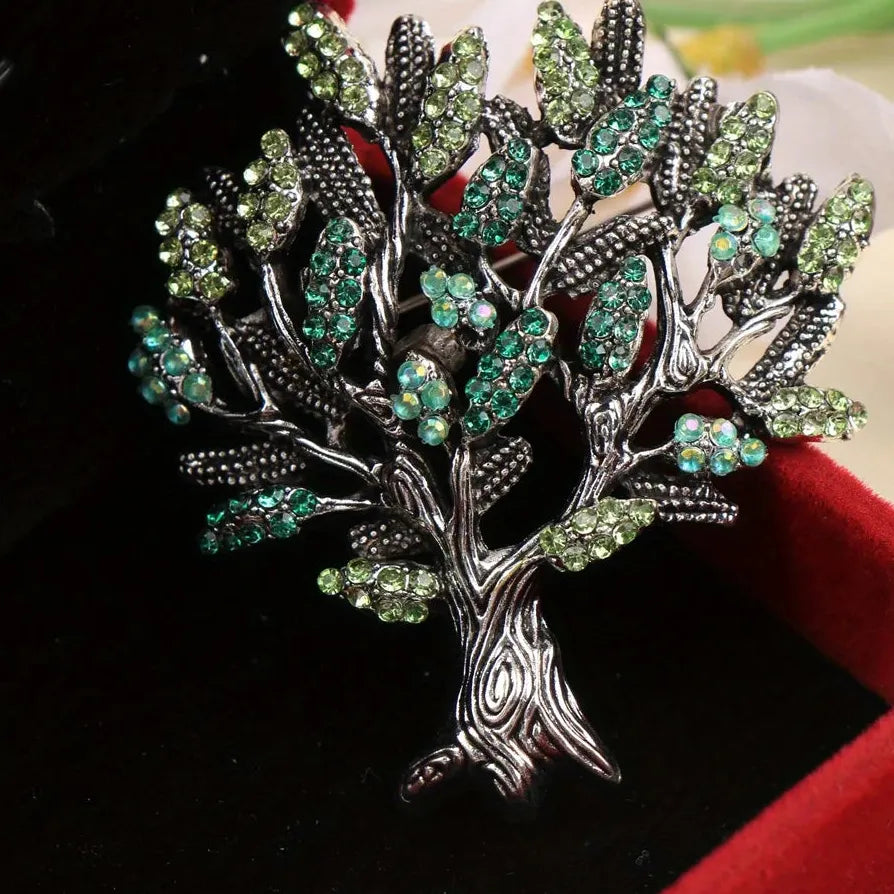 Luxury Classic Money Tree Brooch Elegant Gift for Men and Women