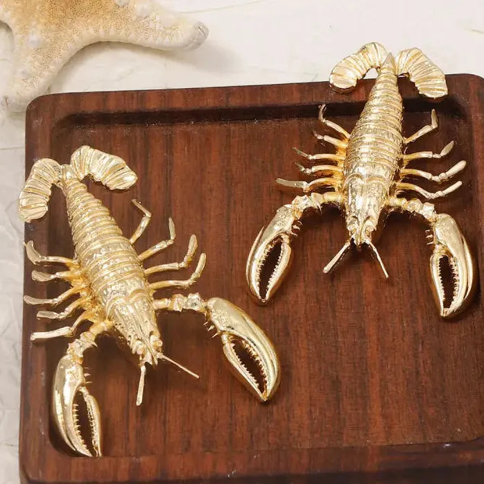Bohemian Personalized Large Metal Lobster Drop Earrings for Women Jewelry