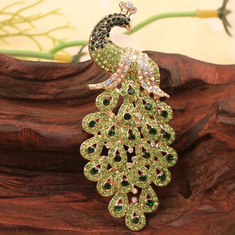 Vintage Peacock Phoenix Brooch Elegant Gift for Men and Women