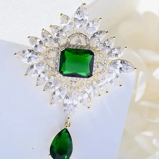 Classic Floral Brooch for Wedding Party Gift Men & Women