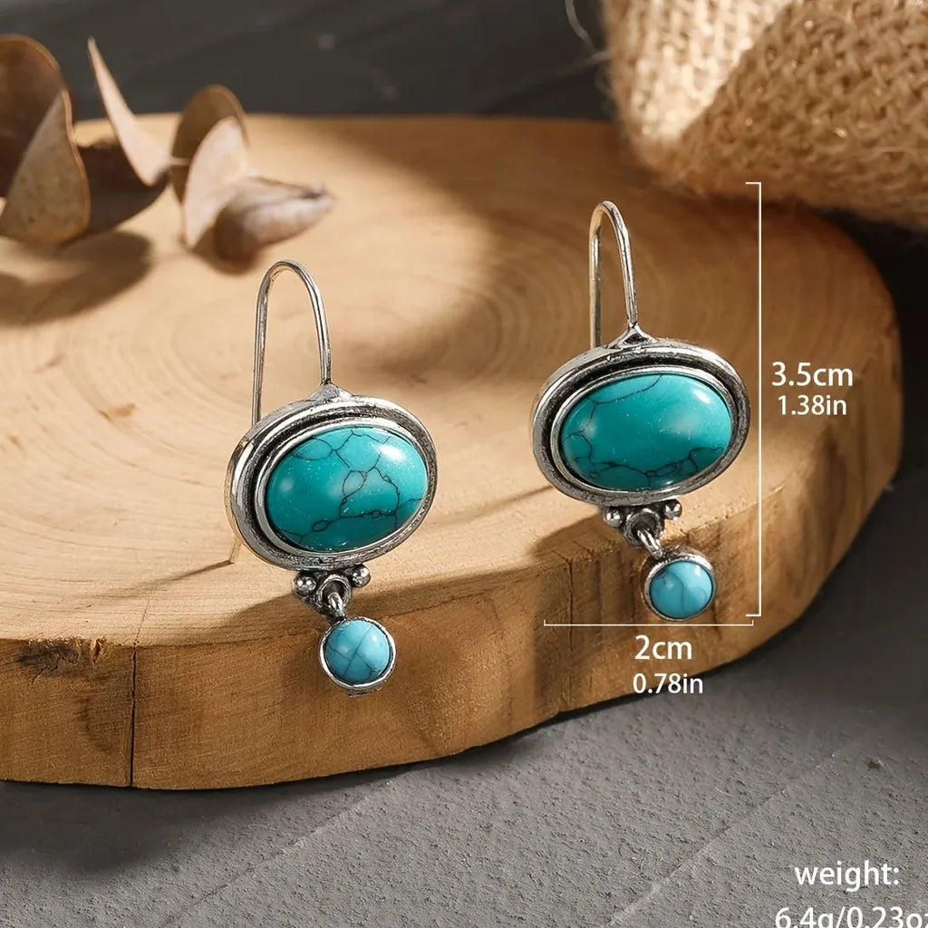 Silver Flower Drop Earrings for Women Simple Exquisite Zinc Alloy Jewelry