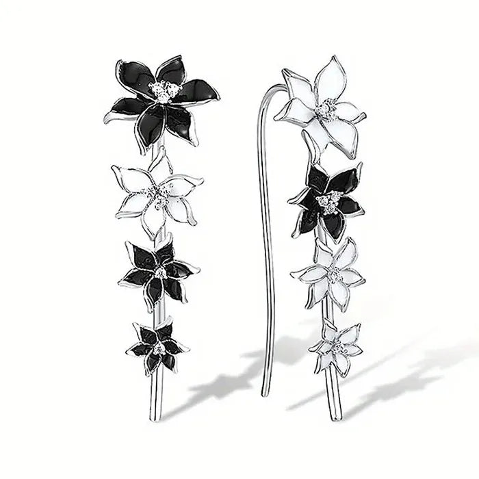 Women's Morning Glory Drop Earrings Copper Minimalist Fashion Accessories