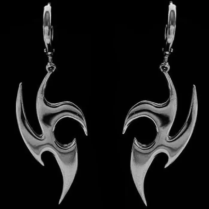 2024 Mechanical Copper Alloy Cyberpunk Geometric Earrings Unisex Gift