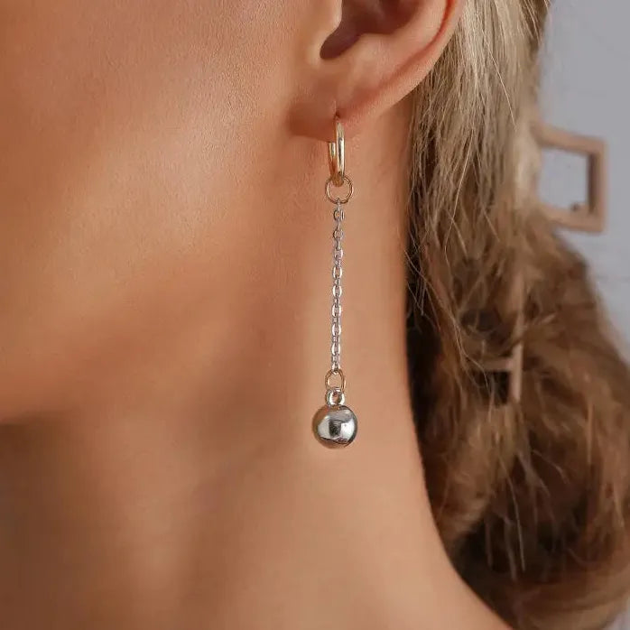 Asymmetry Heart-Shaped Pendant Earrings for Women Men Vintage Jewelry