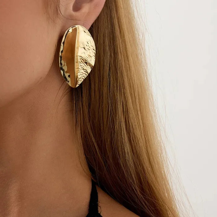 Boho Zinc Alloy Leaf Drop Earrings for Women Exquisite Dangle Jewelry Gift