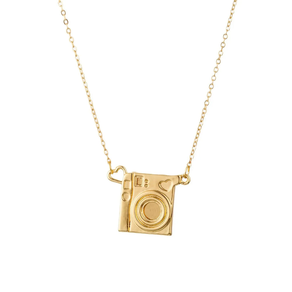Personality Pull-Out Photo Album Camera Pendant Necklace Stainless Steel Choker Gift