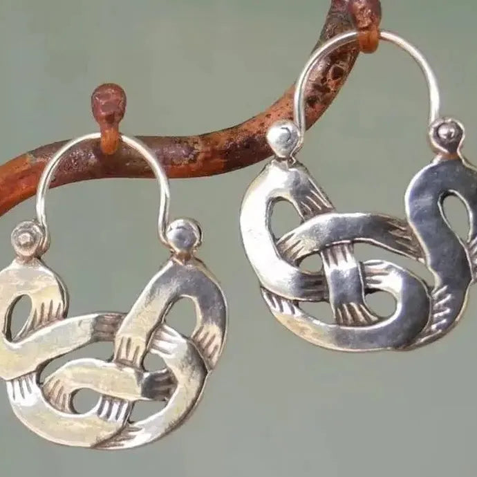 Classic Silver Hoop Earrings for Women Girls Zinc Alloy Fashion Jewelry Gift