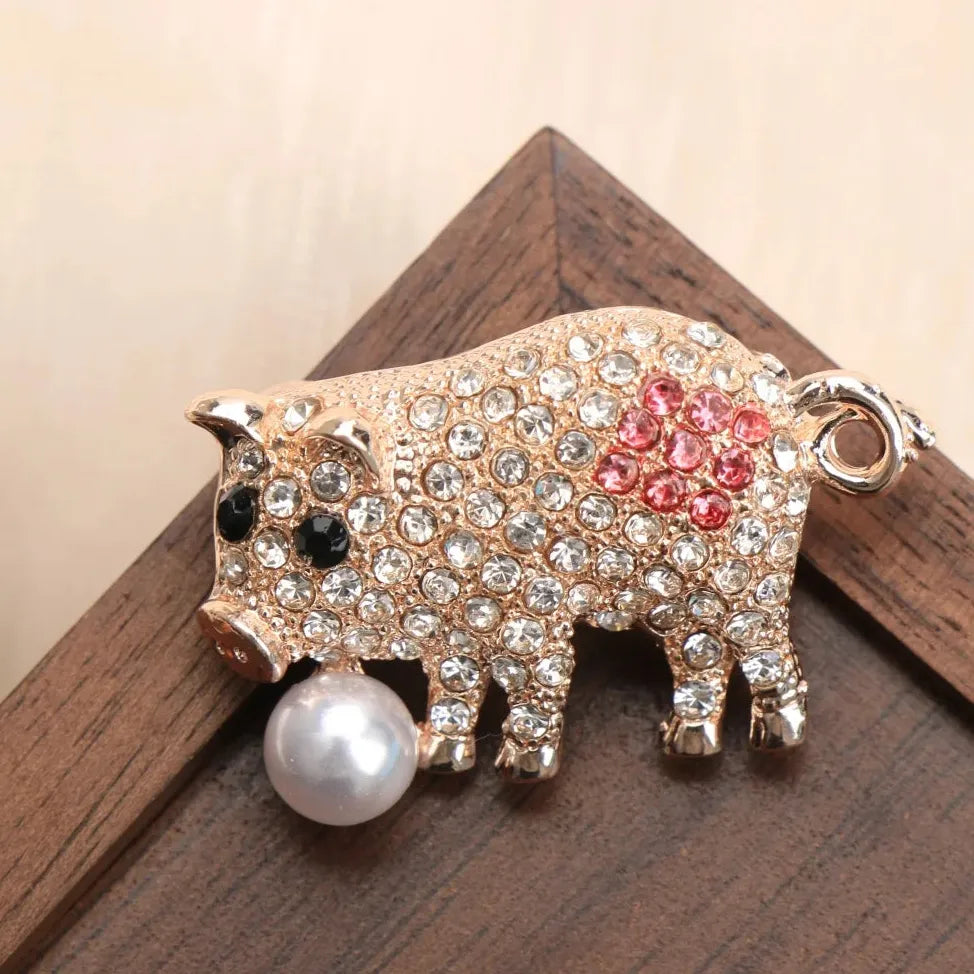 Classic Animal Brooch Pins Cat Lizard Flower Spider Insect Jewelry