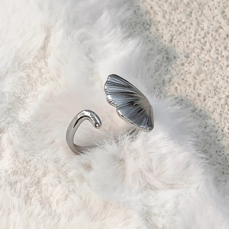 316L Stainless Steel Ocean Series Rings for Women Sea Star Crab Butterfly Hypoallergenic