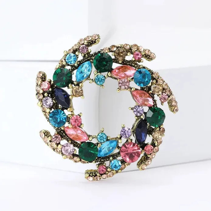 Classic Floral Brooch for Wedding Party Gift Men & Women