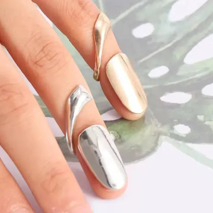 Minimalist Vintage Punk Metal Nail Finger Ring for Women Gift Jewelry