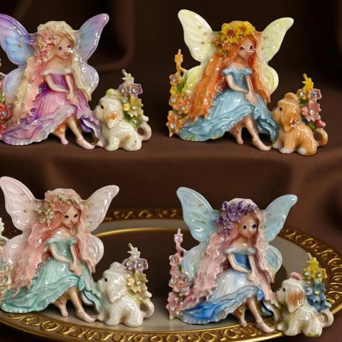 Elegant Wings Puppy Fairy Brooch Pin Jewelry for Men & Women
