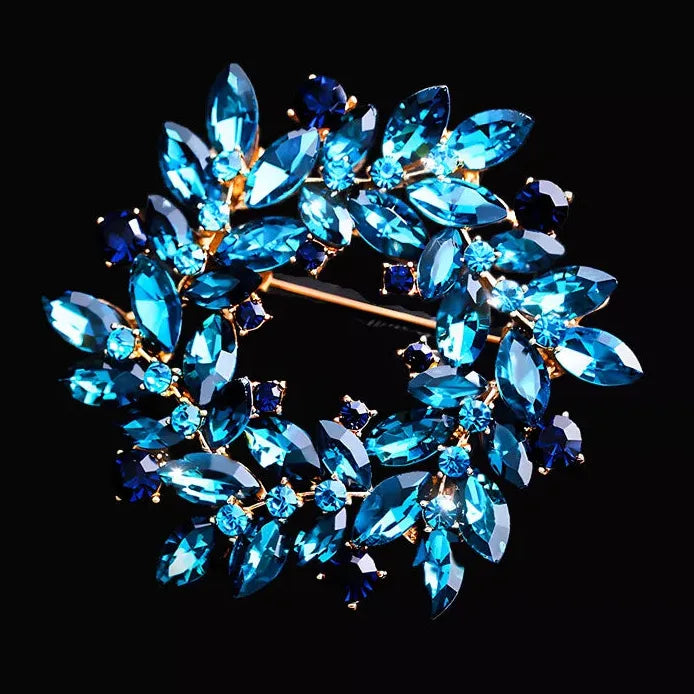 Classic Floral Brooch for Wedding Party Gift Men & Women