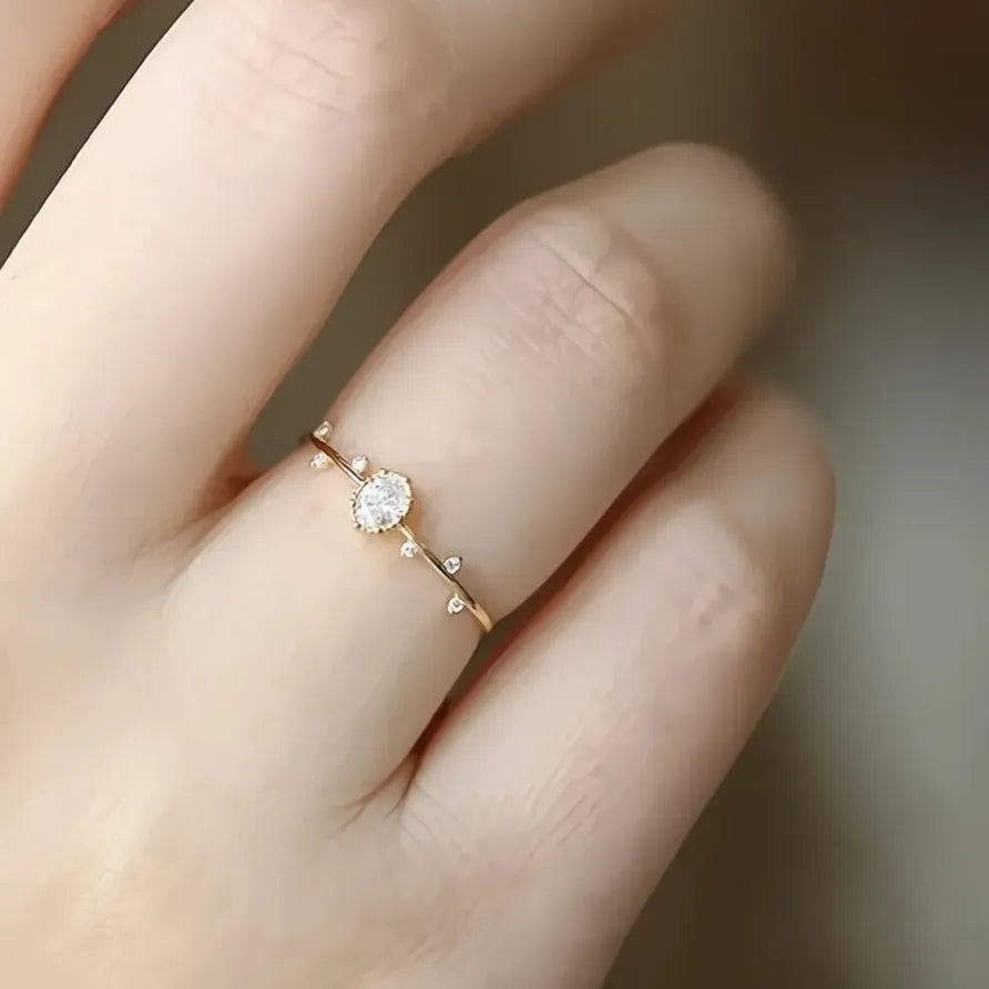 Gold Branch Leaf Ring for Women Party and Daily Jewelry Stylish