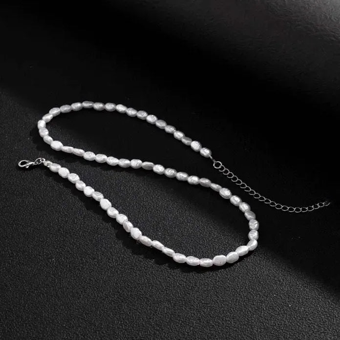 Elegant Vintage Imitation Pearl Choker Necklace for Women Fashion Jewelry