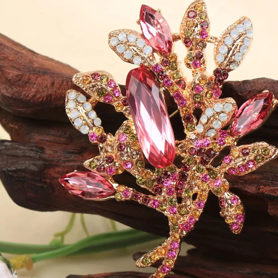 Classic Luxury Money Tree Brooch for Women Elegant Jewelry Gift