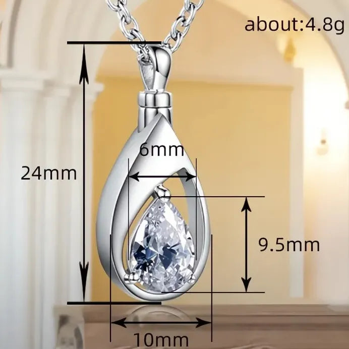 Geometric CZ Pendant Necklace for Women Wedding Engagement Gift Jewelry