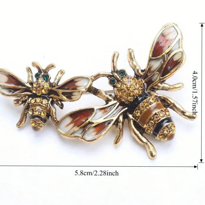 Classic Bee Brooch for Men Women Wedding Party Gift Accessory