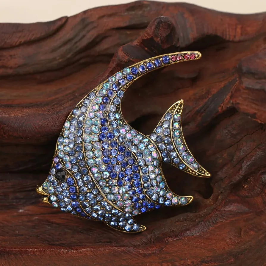 Luxury Tropical Fish Brooch for Men and Women Classic Gift Accessory