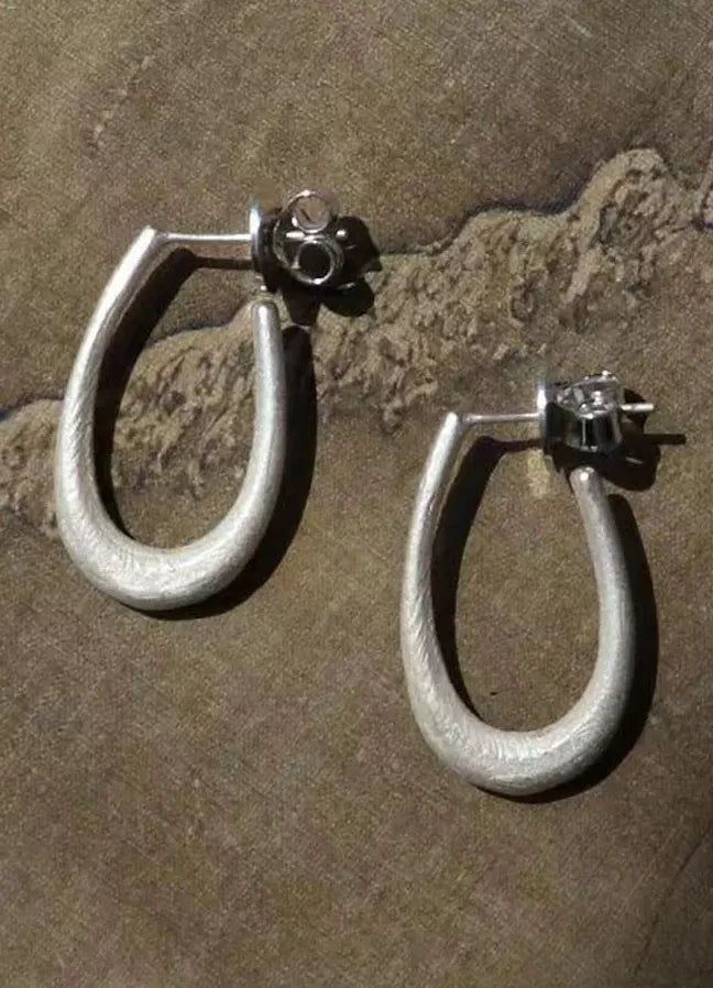 2024 Vintage Water Drop Hoop Earrings Copper Alloy Unisex Jewelry Gift