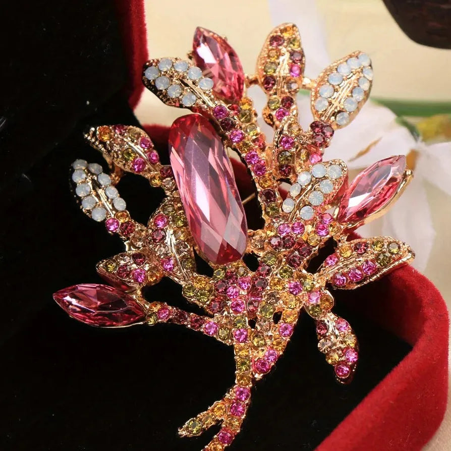 Classic Luxury Money Tree Brooch for Women Elegant Jewelry Gift