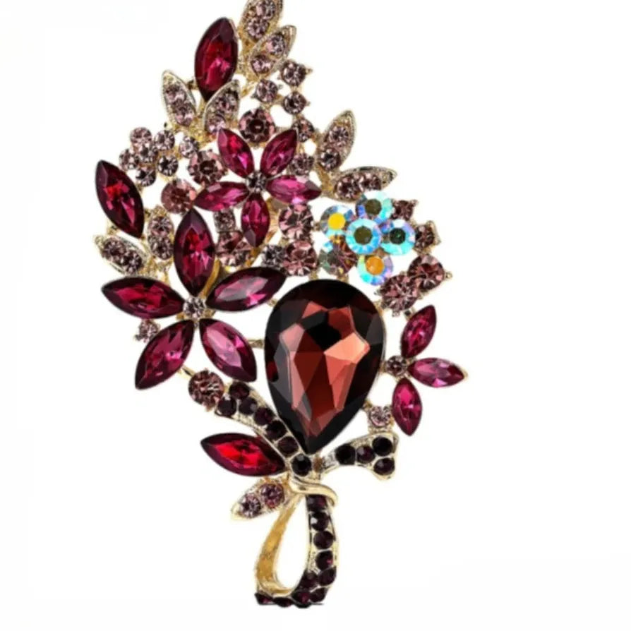 Luxury Floral Classic Brooch Wedding Gift for Men and Women