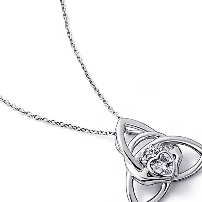 Geometric Flower Pendant Necklace for Women Copper Alloy Wedding Gift