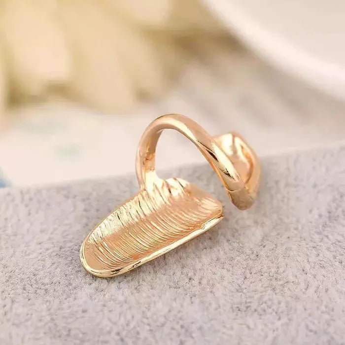 Minimalist Vintage Punk Metal Nail Finger Ring for Women Gift Jewelry