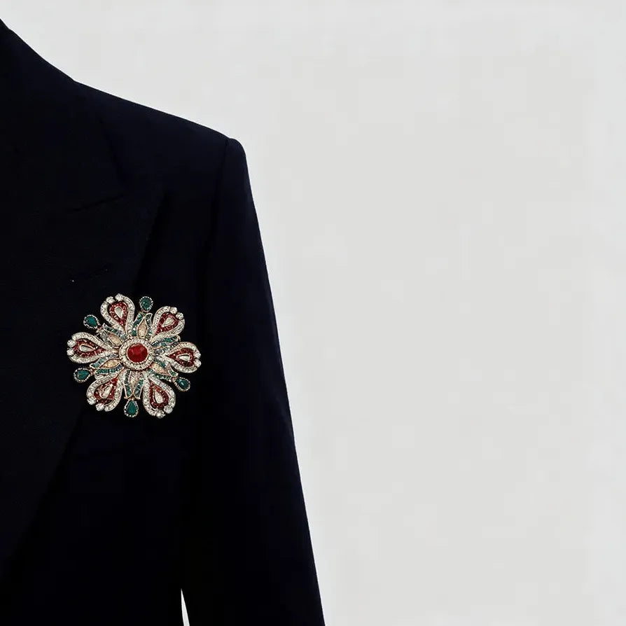 Floral Elegant Brooch for Men & Women Wedding Gift Accessory