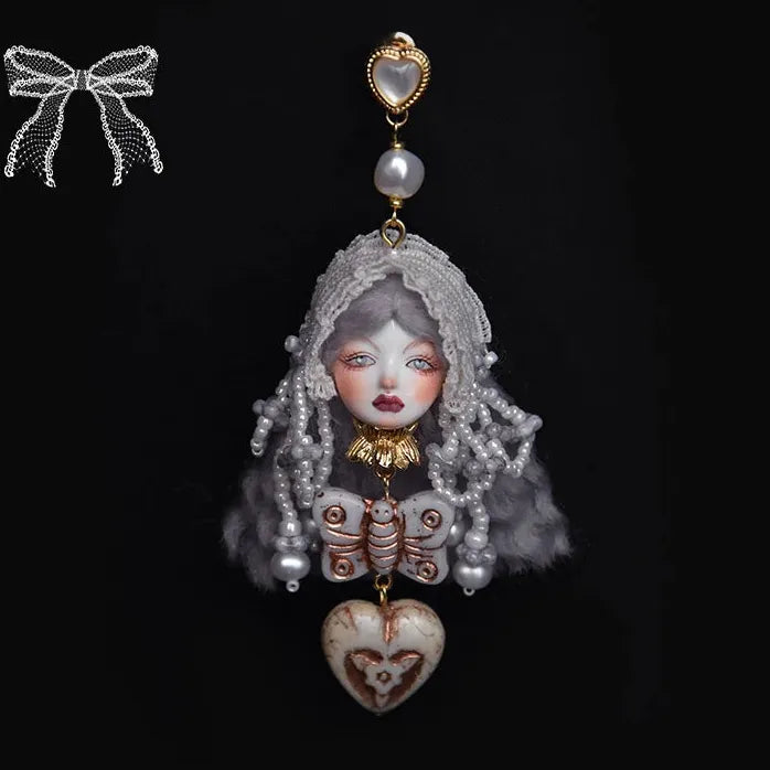 Baroque Neo-Gothic Copper Drop Earrings for Women Party Gifts Stylish