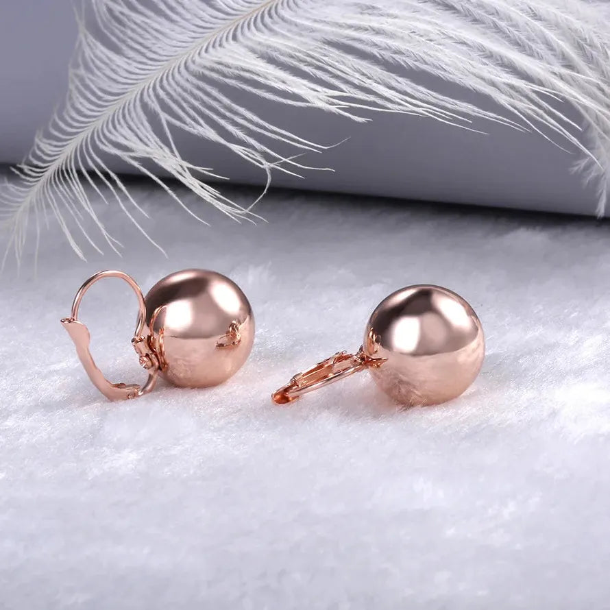 Korean Fashion Silver Gold CZ Paved Hoop Earrings for Women Girls Metal