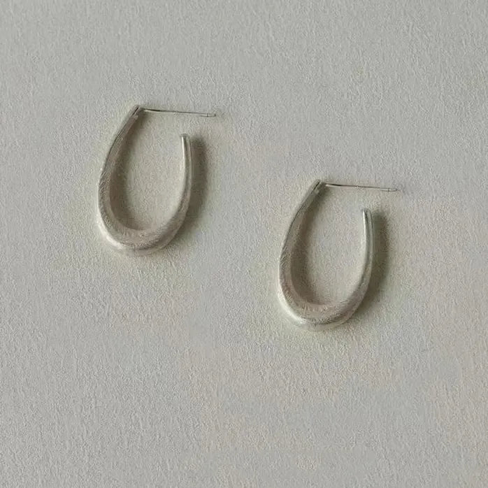 2024 Vintage Water Drop Hoop Earrings Copper Alloy Unisex Jewelry Gift