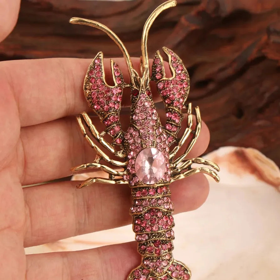 Elegant Lobster Brooch for Men and Women Wedding Gift Accessory