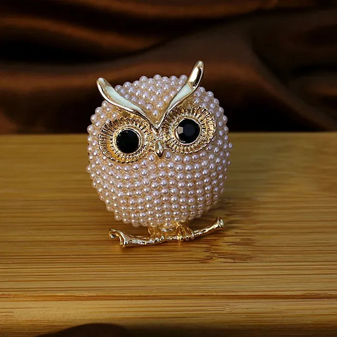 Classic Owl Brooch for Men Women Wedding Party Gift Accessory
