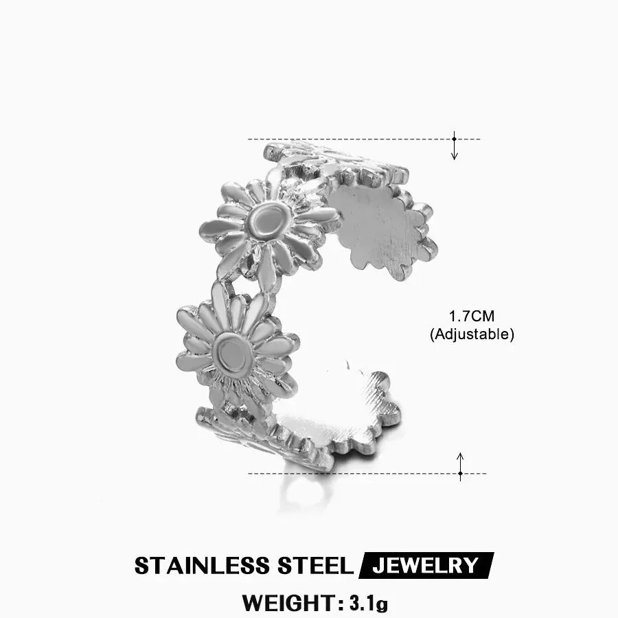 Gold Ginkgo Leaf Stainless Steel Ring Unisex Vintage Wedding Jewelry 2026