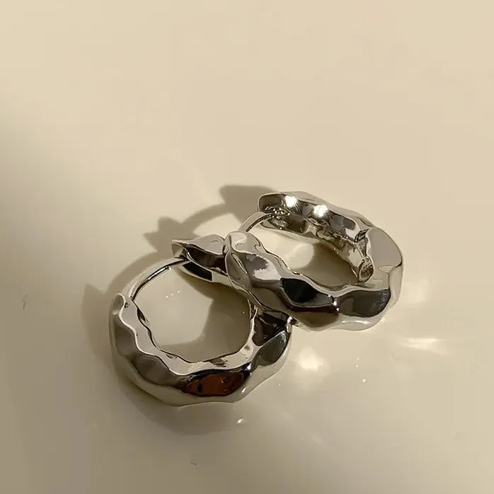 Unisex Geometric U-Shape Hoop Earrings Punk Hip-Hop Fashion Jewelry
