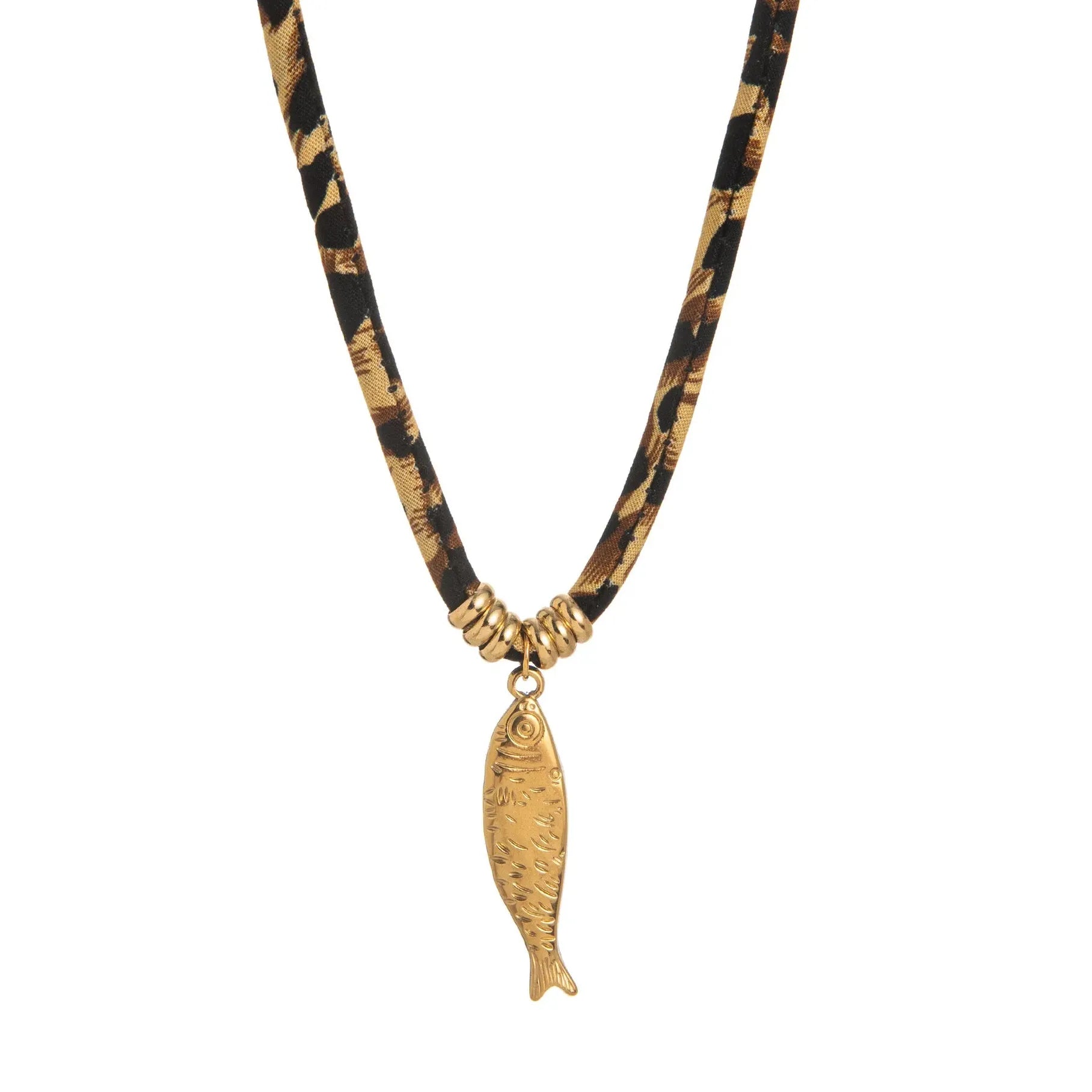 18K Gold Plated Stainless Steel Geometric Pendant Necklace Women Choker Jewelry