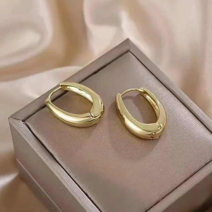 Women's Stainless Steel Geometric Drop Earrings Korean Y2K Luxury Jewelry