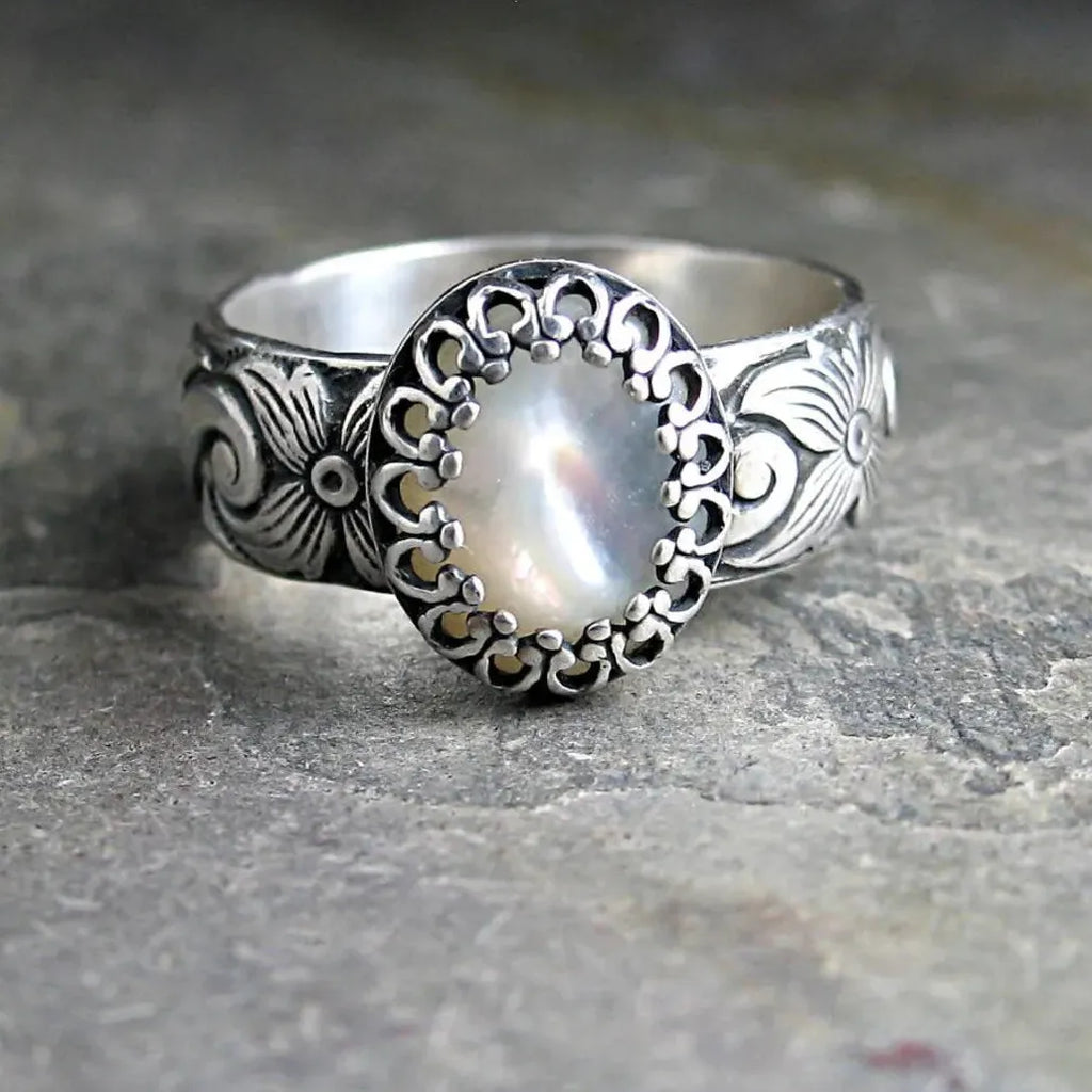 Retro Fashion Resin Inlay Ring for Men Zinc Alloy Simple Stylish Jewelry