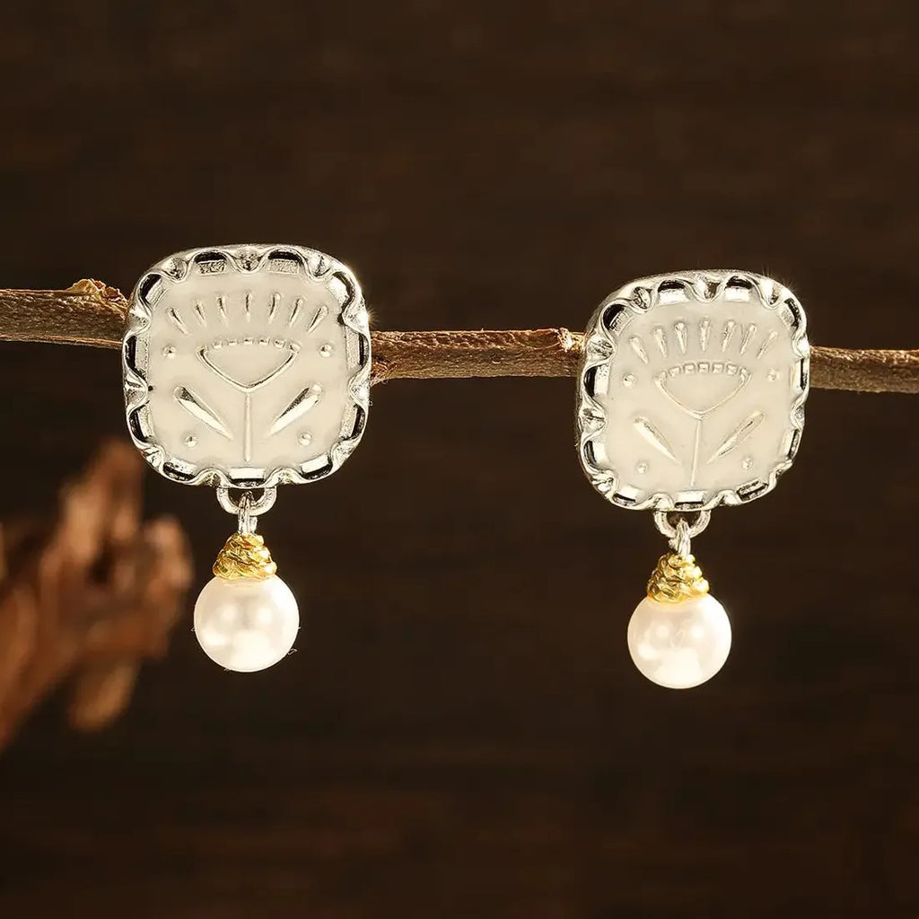 Fashionable Pearl Drop Animal Earrings for Women Cocktail Party Jewelry
