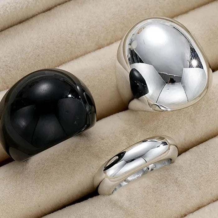 3Pcs Retro Geometric Metal Knuckle Rings Set Women Punk Fashion 2026