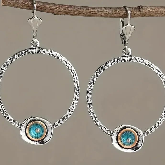 Retro Bohemian Zinc Alloy Drop Earrings for Women Daily Wear Fashion