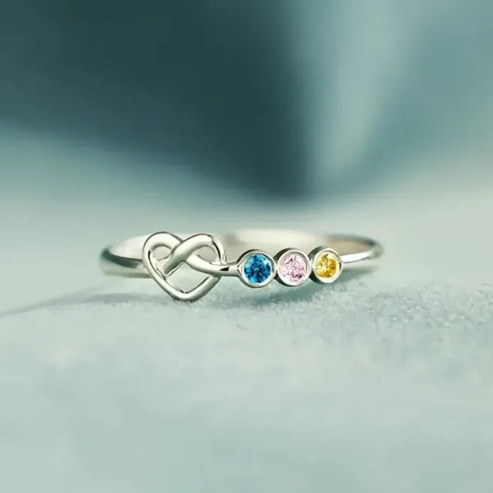 Dainty Heart Cubic Zirconia Wedding Rings for Women Elegant Jewelry