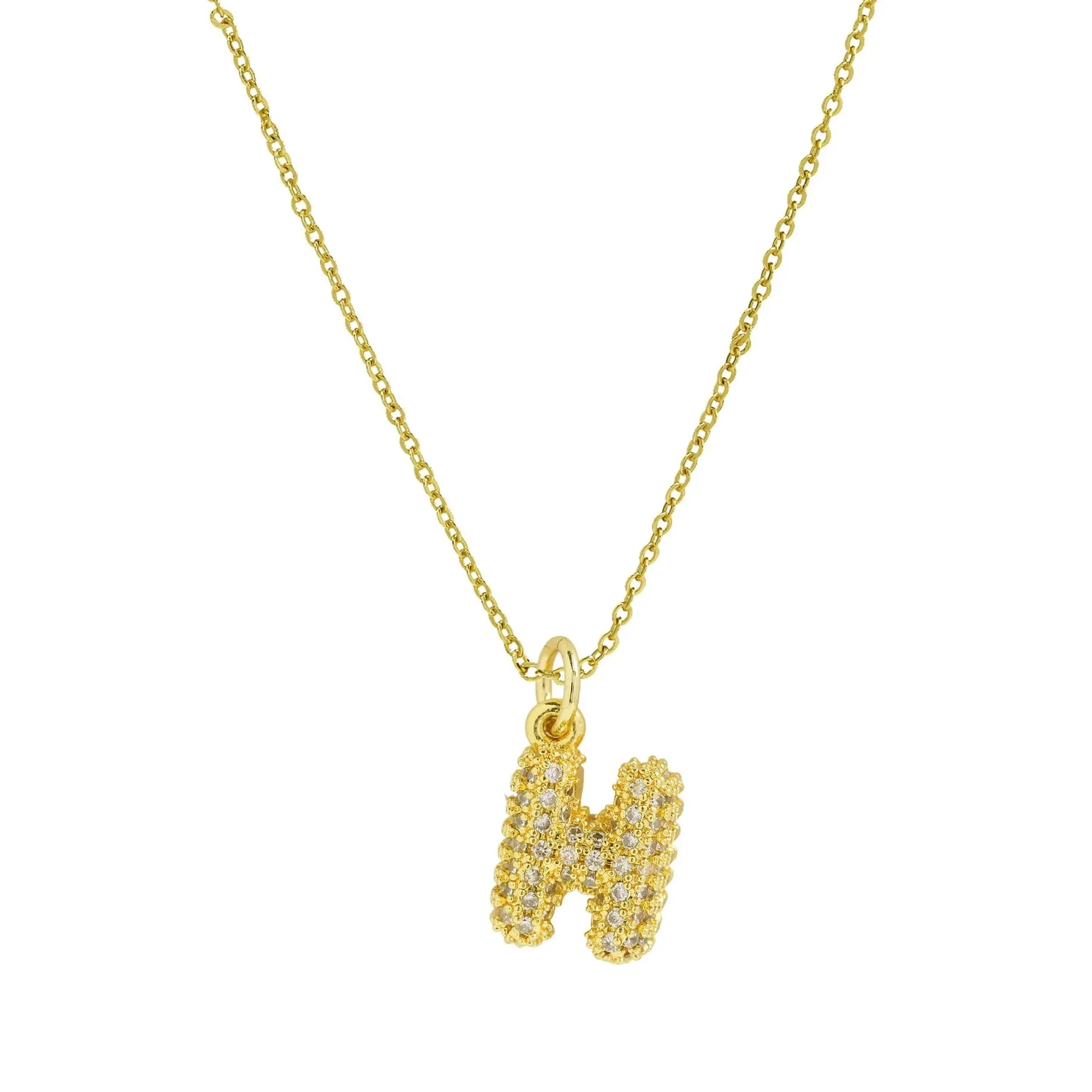 18k Gold Plated A-Z Initial Pendant Necklace Stainless Steel Choker Women Gift